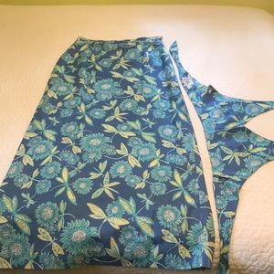 Lilly Pulitzer Size 6 Linen Dragonfly maxi skirt